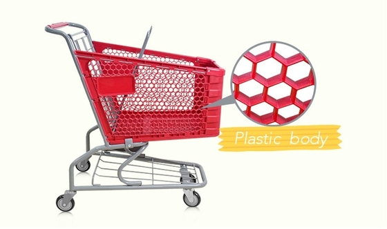 Porcellana Carrello/carretti di plastica di acquisto in supermercato fornitore